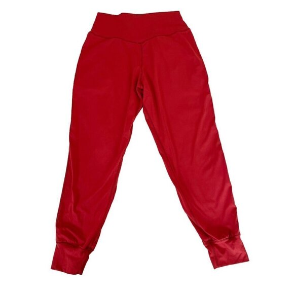 G Gradual Women's Sz S Orange High Waisted Yoga Pants Loose Leggings Joggers - Picture 3 of 8